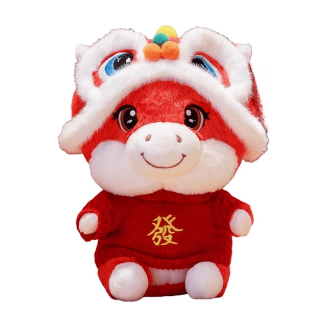B de Année de Jouet Cheval Danse Cheval Poupée Année Rassemblement Poupée Animal en Peluche Figurine en Peluche