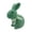 Mint Green, variant on 8.6-Inch Colorful Flocked Bunny Figurine with Bow Tie, 1 PCS Spring Easter Table Centerpiece Decor for Home, Party, or Office, Indoor Festive Bunny Decoration for Mantel and Tabletop