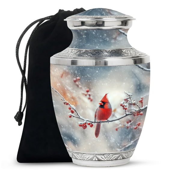 Cardinal Bird Urn, Cremation Urns for Women, Urn for Ashes Adult Male, Cremation Urns for Human Ashes Adult Female, Large Urns for Human Ashes Adult(Size - 10inch)