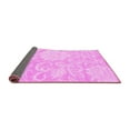 thumbnail image 2 of Ahgly Company Indoor Square Solid Pink Modern Area Rugs, 6' Square, 2 of 4