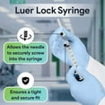 thumbnail image 3 of FifthPulse 3 ml Syringe without Needle - 5 Pack of Disposable Syringes - Medical, Scientific Lab, Home Use, and More - Sterile Luer Lock, 3 of 6