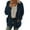 zz-16-Dark Blue, variant on Kcodviy Women Casual Plus Size Plush Sweater Pockets Outerwear Buttons Cardigan Coat Light Jacket For Juniors Zip Womens Jacket Long Warm Jacket Vests For Women Light Jacket Women Plus Size Wom