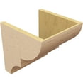 thumbnail image 5 of 12"W x 12"D x 12"H Wide Ridgewood Rough Cedar Woodgrain TimberThane Corbel, Primed Tan, 5 of 6