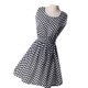 thumbnail image 5 of Mini vestido corto de noche de fiesta con estampado floral de gasa sin mangas para mujeres y niñas Noticed FS1635-44, 5 of 6
