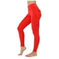 thumbnail image 3 of COMVALUE Workout Cargo Leggings for Women Hidden Scrunch Butt Lifting Leggings Gym Yoga Pants with Pockets (Red, S), 3 of 9