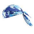 thumbnail image 3 of Naiovety Sombreros Gorros de quimio Pañuelo para la cabeza Bandana Quick Sun Pasamontañas atado por detrás Hip Pop Head Wrap Casco Capucha interior Ciclismo codigo azul Naiovety OD020489-19B, 3 of 6