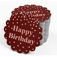 thumbnail image 4 of Inkdotpot Happy Birthday Bottle Tag Real Rose Gold Foil Favor Hang Tags 50 Pack, 4 of 6