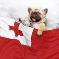 thumbnail image 2 of Flannel Throw Dog Blanket Tonga Flag Soft Warm Print Pet Blankets for Small Dog Cat Puppy, 2 of 7
