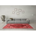 thumbnail image 3 of Ahgly Company Indoor Square Oriental Red Industrial Area Rugs, 5' Square, 3 of 4