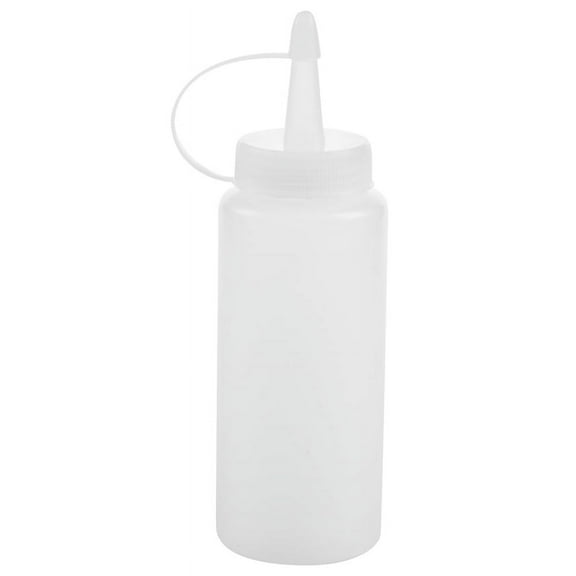 Plastic Squeeze Bottle Condiment Dispenser white 6oz