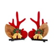 thumbnail image 2 of Eoperou 1 Pair Christmas Hair Clips Cartoon Decor Plush Ears Deer Antler Cute Anti-slip Hair Accessories Headwear Xmas Adults Kids Duck Billed Hair Clips for Party, 2 of 8