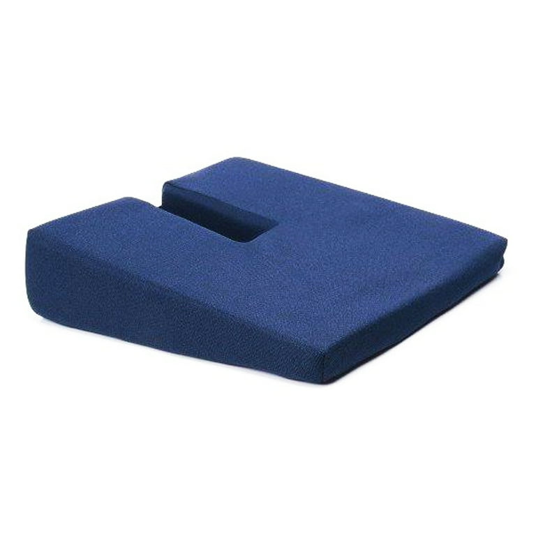 iHealthComfort Portable Memory Foam Wedge Cushion-Car&Truck Seat Cushion  for Tailbone Stress Back Pain Relief(16x13.7inches)