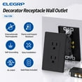 thumbnail image 3 of Enchufe eléctrico de pared ELEGRP 15 A 125 V, paquete de 10, 3 of 7
