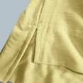 thumbnail image 6 of Cotton Oversized Tshirts Womens Short Sleeve Loose Crewneck High Low Hem Tops Summer Workout Gym Tees (M, Yellow), 6 of 6