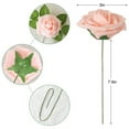 thumbnail image 3 of Deago 50 Pcs Artificial Flowers Real Looking Foam Fake Roses with Stems for DIY Wedding Bouquets Bridal Shower Centerpieces Party Home Decorations (Pink), 3 of 8
