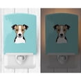 thumbnail image 2 of Caroline's Treasures BB1199CNL Checkerboard Blue Jack Russell Terrier Ceramic Night Light, 6x4x3", multicolor, 2 of 2