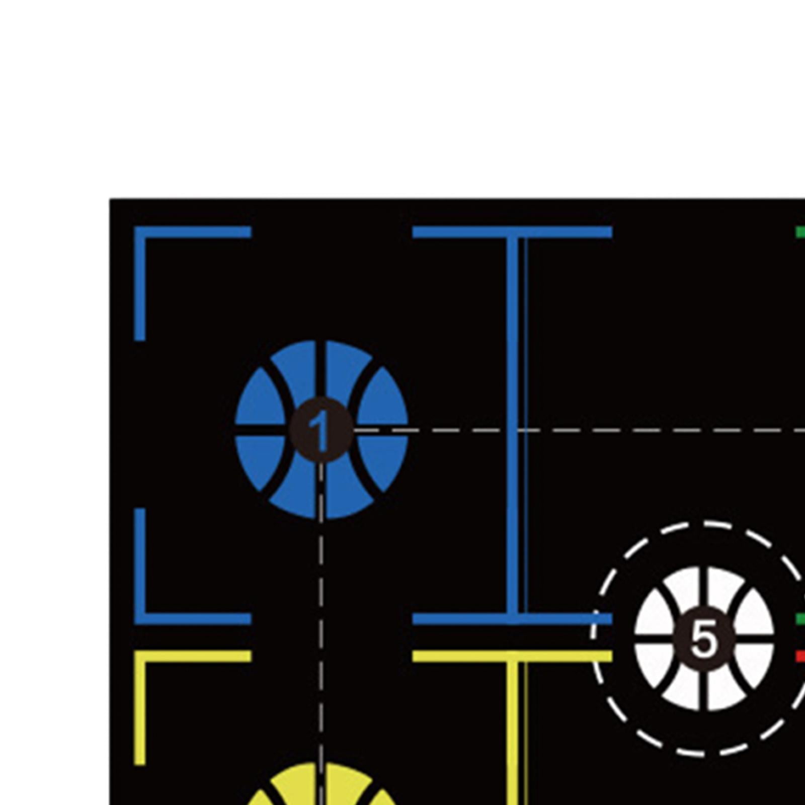 DimyFew Basketball Training Mat Basketball Dribble Trainer Basketball Practice Equipment Style D 120cmx89cm