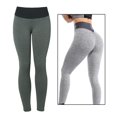 thumbnail image 3 of Pantalones de Yoga de Cintura para Mujer, Mallas con de Botín con Control de Abdomen, Pantalones de Levantamiento de Glúteos con Pliegues Gris XL Baoblaze Leggings de levantamiento de glúteos para mujer, 3 of 8