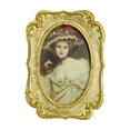 thumbnail image 1 of Marco de fotos ovalado vintage color dorado decoración del hogar pintado a mano estilo retro 13x176 cm, 1 of 9