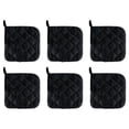 thumbnail image 1 of Non-Slip Grip Quilted Design For Commercial Kitchen Tool, Heat Resistant Flexible Potholder, Set Of 6-Piece, 1 of 6