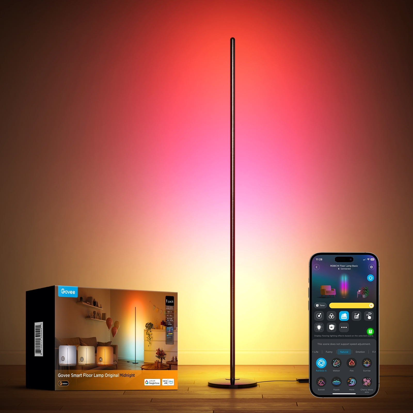 Govee Smart RGBICW Floor Lamp