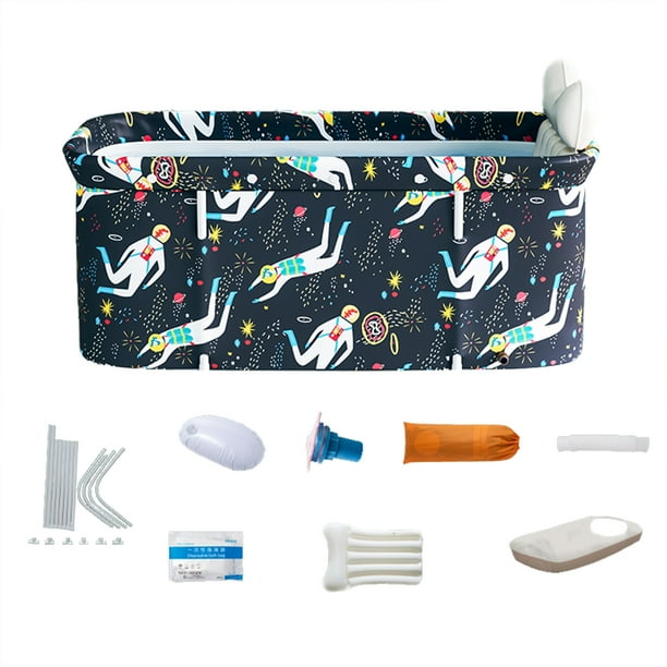 Kit De Cubo De Bañera Plegable Portátil, Bañera De Pie, Baño Familiar, Bañera De Spa Para Ducha, Baño Caliente, Baño De Hielo Guardurnaity CE007561-01