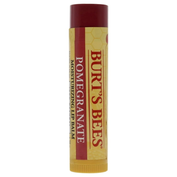 Bálsamo labial Burt's Bees Pomegranate 100% natural, 4 tubos