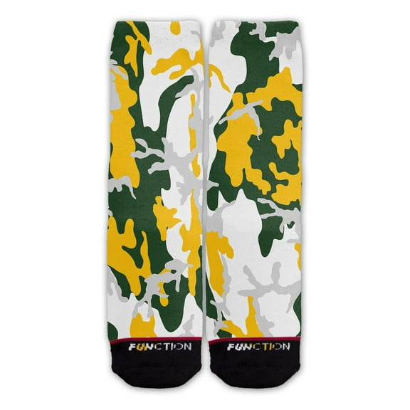 Function - Greenbay Football Team Camo Fashion Socks