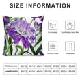 thumbnail image 6 of ARISTURING Throw Pillow Covers White Art Beautiful Bloom Blossom Blue Bouquet Decoration Floral Flower Garden Green for Couch Living Room Set of 2, 6 of 6