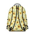 thumbnail image 3 of Sunflower and Leaf Yellow Pattern Backpack for School, Cute School Bag with Adjustable Shoulder Straps and Padded Back, 15.3"x11"x7.1", 3 of 4