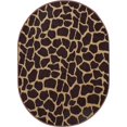 thumbnail image 2 of Furnish My Place Giraffe Tall Order Area Rug, Animal Print Area Rug, Pet-Friendly Rug, Baby Nursery Mat, Indoor Area Rug, Perfect for Living Room, Playroom, 2' x 3' Oval - Set of 3, 2 of 5