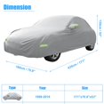 thumbnail image 6 of Unique Bargains 210Dpu Waterproof Car Cover Silver Tone ["for Volkswagen New Beetle 1998-2019"], 6 of 7