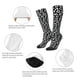 thumbnail image 3 of Fotbe Black Leopard Calcetas Divertidas Estampadas para Hombre y Mujer, Calcetas de Algodón hasta la Rodilla para Caminar, Correr, Enfermería y Embarazo, 3 of 6