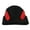 black hat red horn, variant on Fashion Knit Hat for Women Men Handwoven Cap Crochet Hat for Girl Boys Party Devil Horn Hat Novelty Accessories