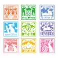 thumbnail image 4 of 90x Pegatinas de feliz Pascua surtidas Etiquetas de bolsas de regalos Papel temático de Pascua Pegatinas decorativas de regalo de Pascua para bolsas Estilo A, 4 of 9