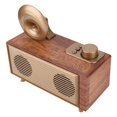 thumbnail image 3 of WISENOVO AS50 Enceinte Portable Sans Fil Rétro en Bois Double Enceinte Bluetooth, 3 of 8