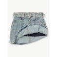 thumbnail image 5 of Justice Girls Front Pleat with Chain Denim Skirt, Sizes XS - XLP, 5 of 7
