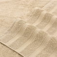 thumbnail image 3 of TORUBIA Bath Towels Set-100% Cotton- 2 Bath Towels, 2 Hand Towels & 2 Washcloths- Large, Quick Dry, Absorbent, Plush, Soft- Home, Spa, Hotel, Shower Towels - 6 Pcs Luxury Bathroom Towels Light Brown, 3 of 5