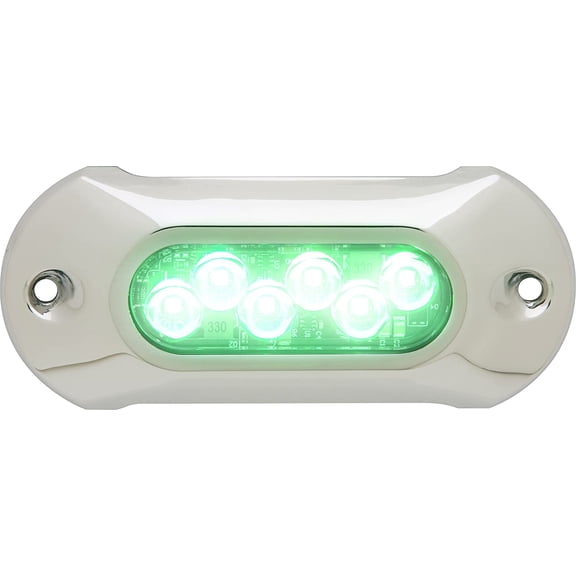 Attwood 65UW06G-7 Lightarmor Ultra-Bright 6-LED 1,650 Lumen Underwater Light, Tactical Green