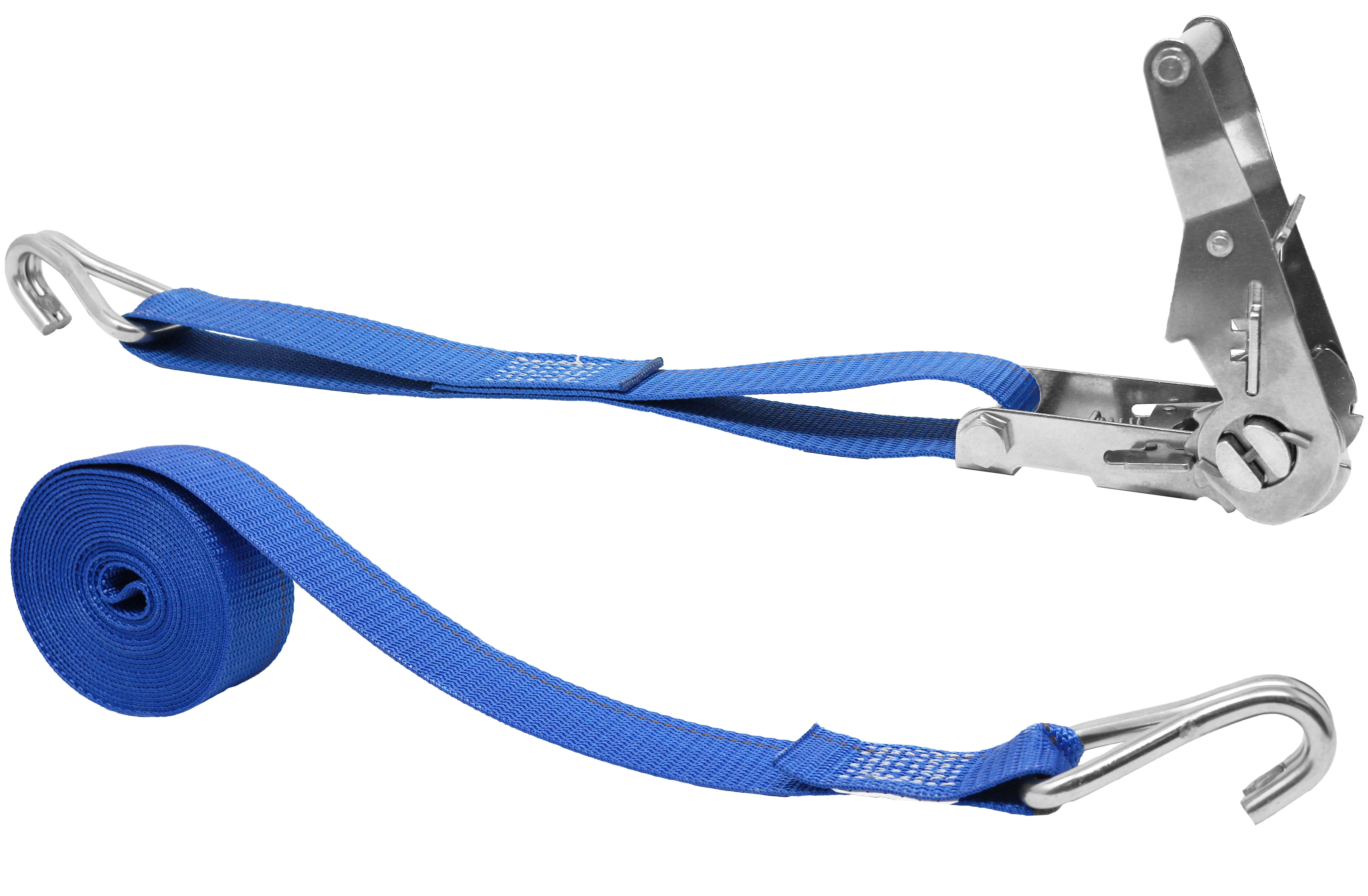 CTDUSA 1.5 Inch x 15 Foot Stainless Steel Ratchet Strap. Long Neck