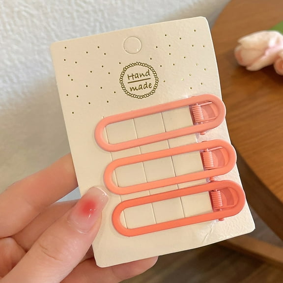 Candy Colored Hairpin Clip for Girls - Stylish Side Clip Small Design Flat Clip & Headwear for Everyday Use