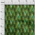 thumbnail image 2 of oneOone Cotton Cambric Green Fabric Ikat Sewing Craft Projects Fabric Prints By Yard 56 Inch Wide, 2 of 4