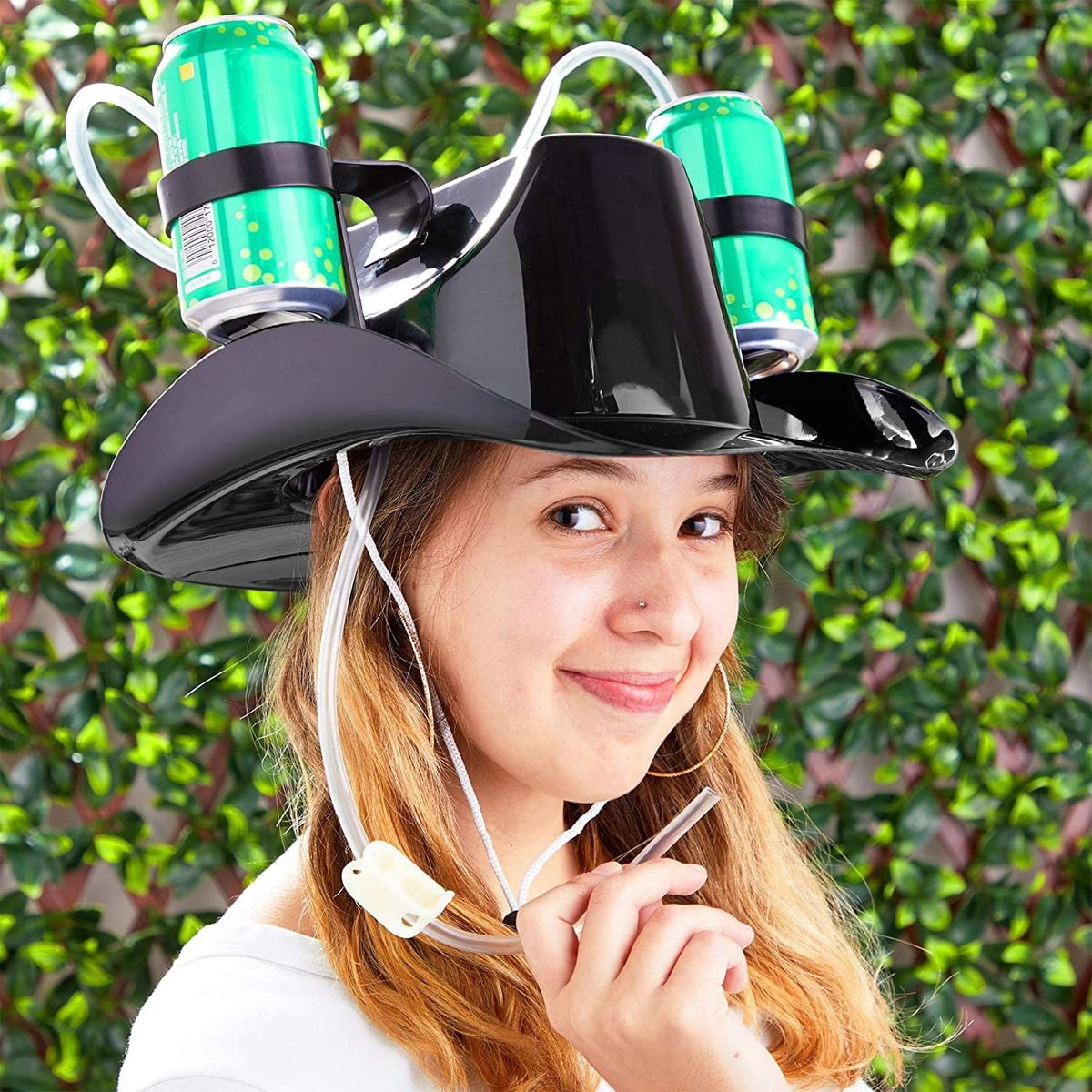 Fun Beer Drinking Cowboy Hat Helmet 