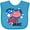 Turquoise, variant on Inktastic Home of the Free Because My Daddy is Brave Boys or Girls Baby Bib