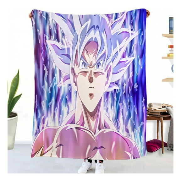 Dragon Ball Blanket Cartoon Printing Air Conditioning Flannel Blanket Soft Nap Blanket for Adults Boys Girls Kids Children
