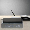 thumbnail image 3 of Cargador inalámbrico Reloj de escritorio LED Reloj digital Medidor de temperatura ℃ / ℉ Dis Tomshoo  Reloj, 3 of 7