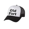 thumbnail image 2 of Old Fart - Funny Father's Day Gift for Dad - Dad Joke Trucker Hat Mesh Cap - One Size Fits Most - Black/White - Perfect for Grandpa, Husband, or Any Dad - Breathable and Comfortable Vintage Old, 2 of 4