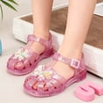 thumbnail image 2 of WEIGFI Children'S Sandals Butterfly Breathable Jelly Soft Sole Fashion Summer Open Toe Adjustable Strap Kawaii Beach Shoes,Pink,5-5.5 Years, 2 of 9