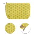 thumbnail image 4 of Bolsas de maquillaje planas rectangulares convenientes de 1 Pc para viajar, pequeñas, amarillas y grises, de poliéster, 4 of 5