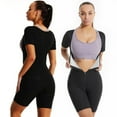 thumbnail image 4 of Sauna Suit for Women Sweat Vest Waist Trainer 3 in 1 Slimming Full Body Shaper Workout Top with Sleeve Shorts, 4 of 9